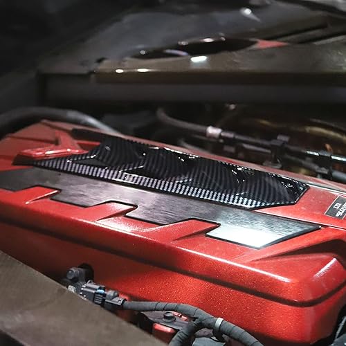 Miniatura 4 de Molduras de Panel de Cubierta del Motor para Chevrolet Corvette C8 2020-2025 Accesorios (Fibra de Carbono)