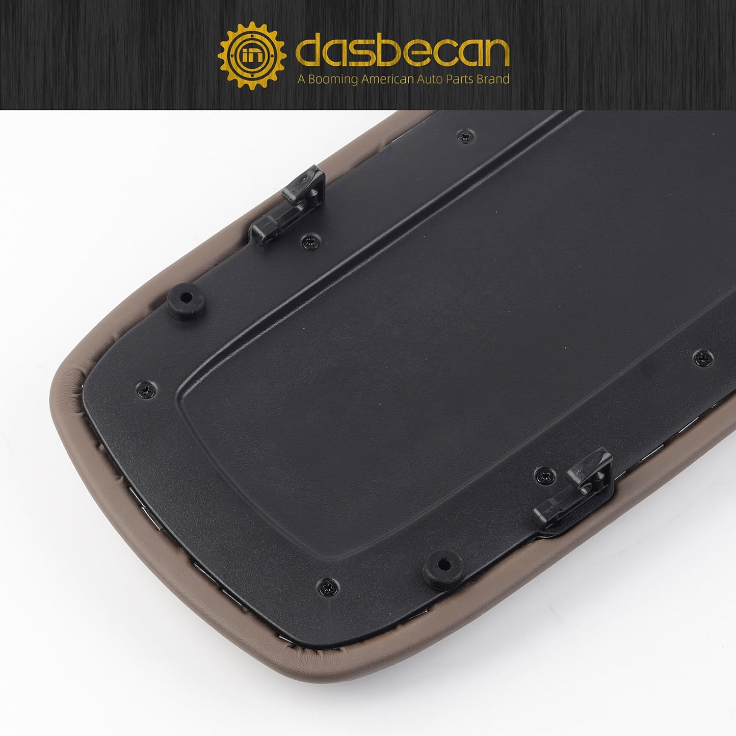 Dasbecan Center Console Lid Compatible with Ford Explorer 1995-2001 Ford Explorer Sport(3-Door) 2001-2003 Ford Explorer Sport Trac 2001-2005 Mercury Mountaineer 1997-2001 Tan Replace 924-883