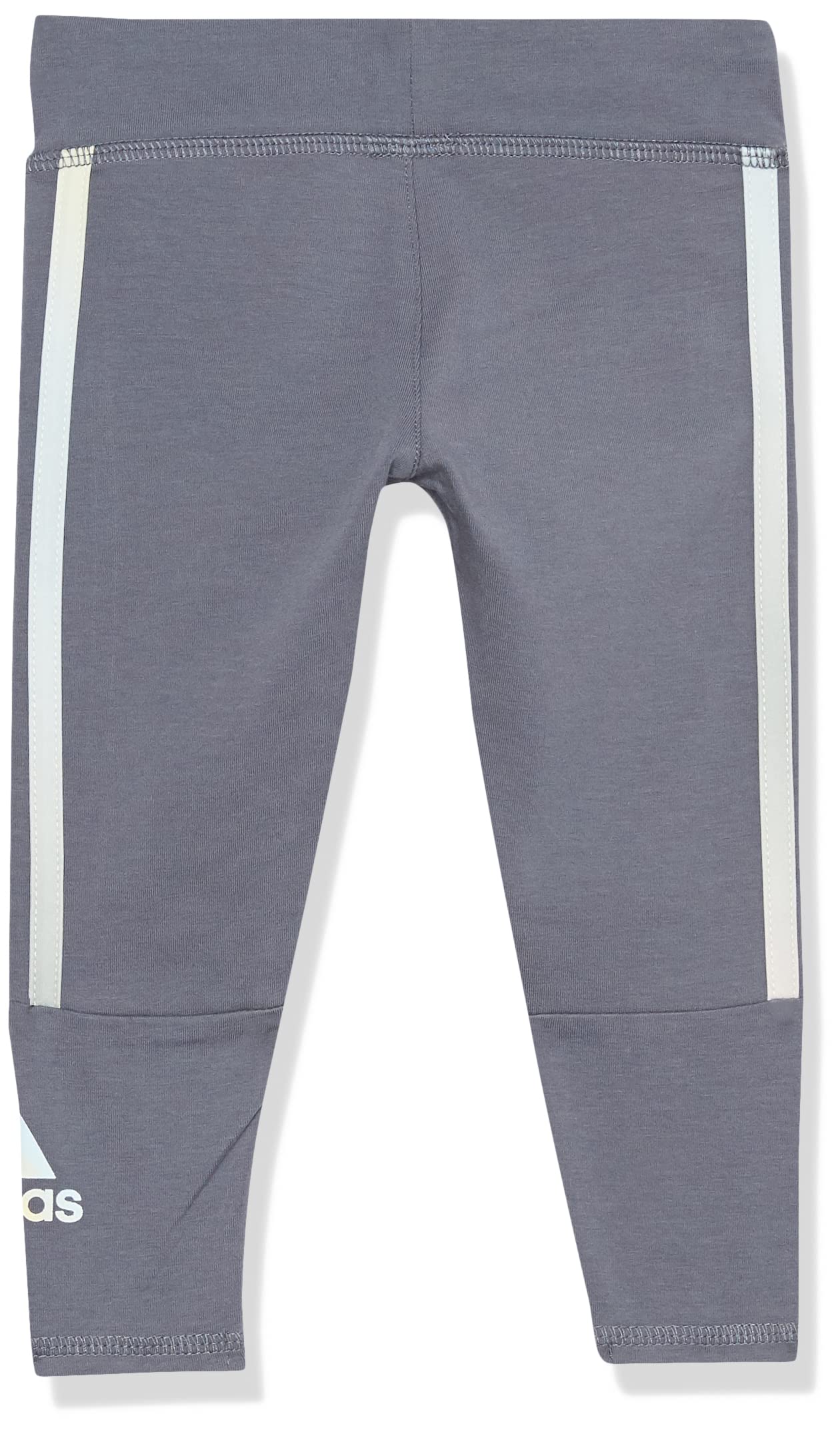 adidas Girls' Active Sports Athletic Legging Tight, Onix, Large (14)
