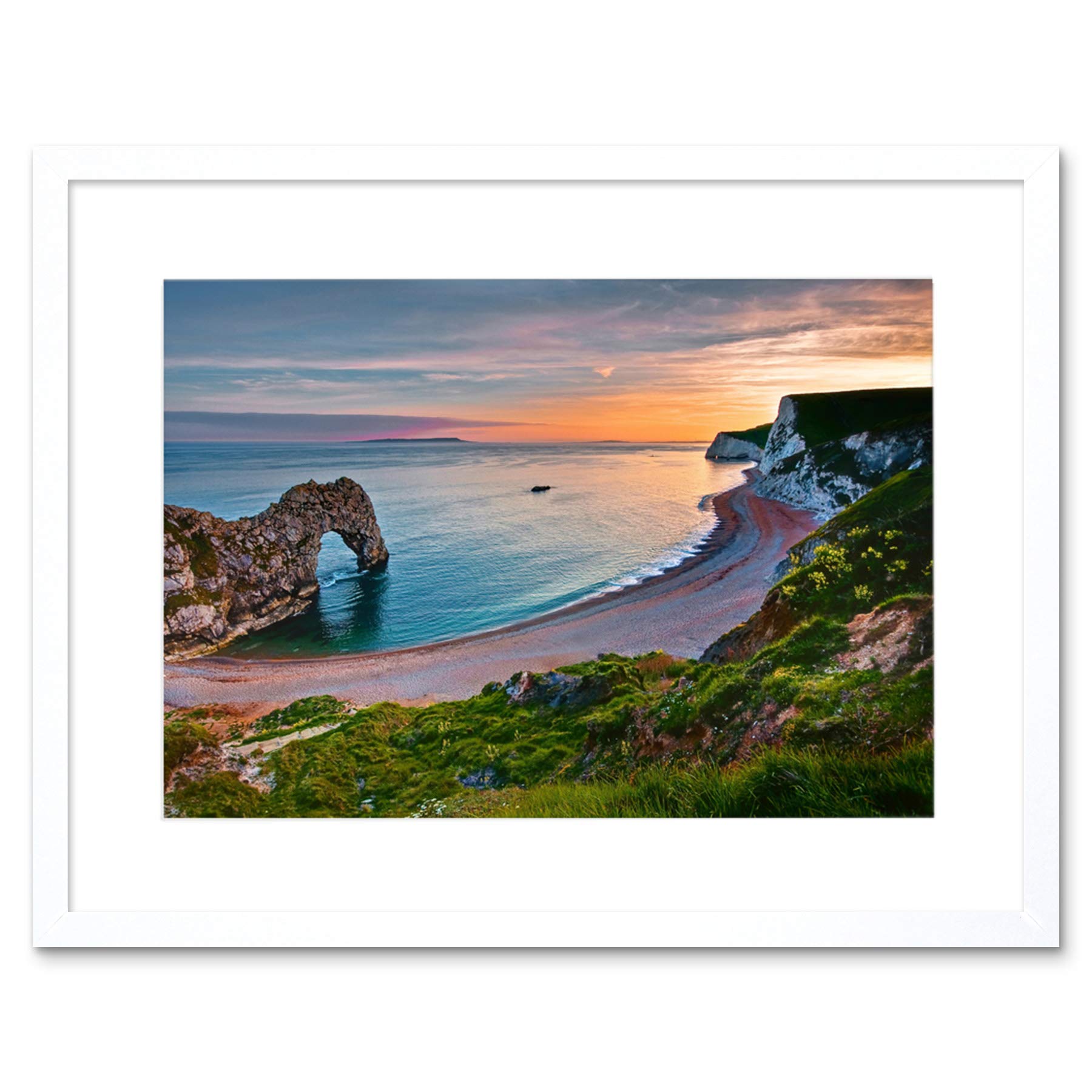 Wee Blue Coo Durdle Door Dorset Cliff Art Framed Wall Art Print
