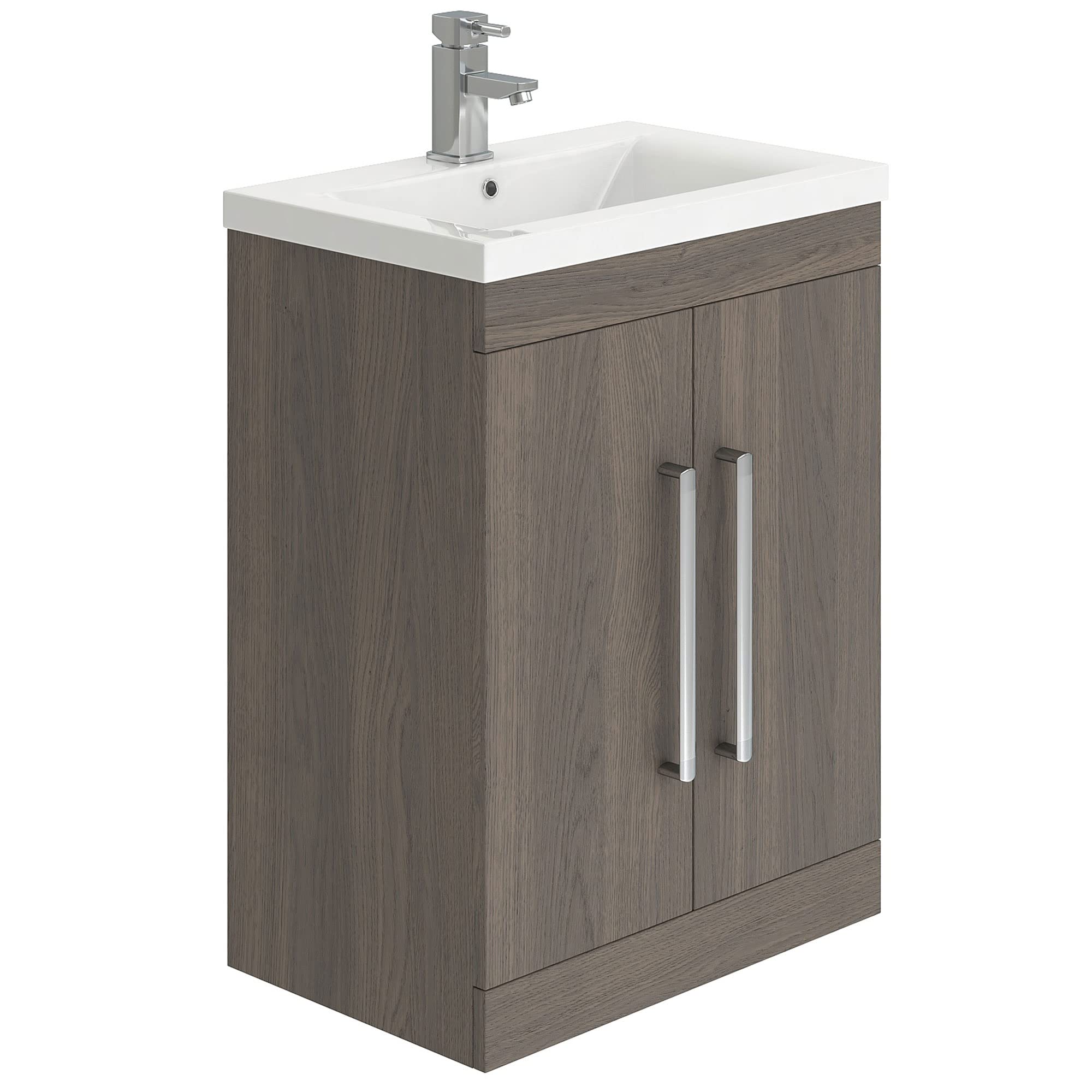 Newton 600mm Bathroom Sink Unit | Floor Standing Vanity Unit | Includes ...