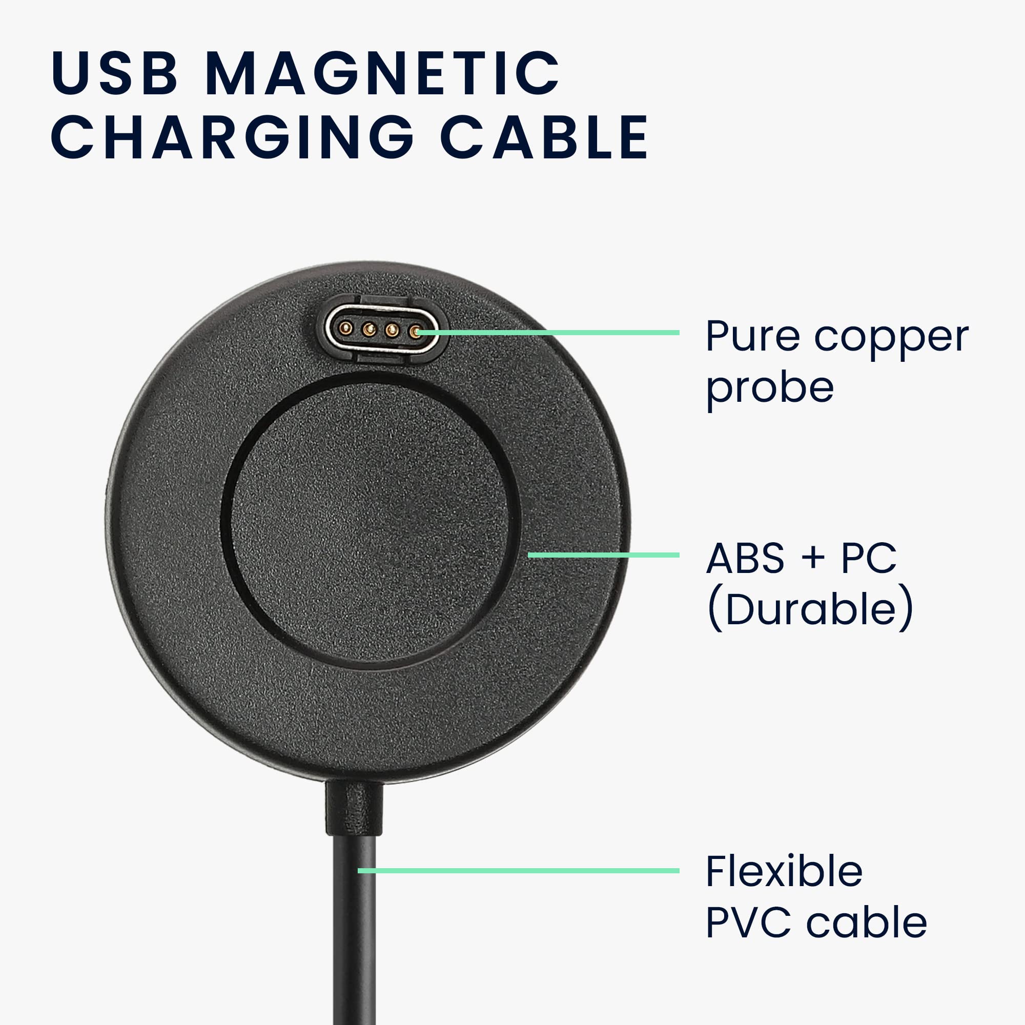 kwmobile Kabel USB ładowarka kompatybilna z Garmin vivomove Style/Luxe/vivomove 3 kabel - przewód do ładowania do smartwatcha - czarny
