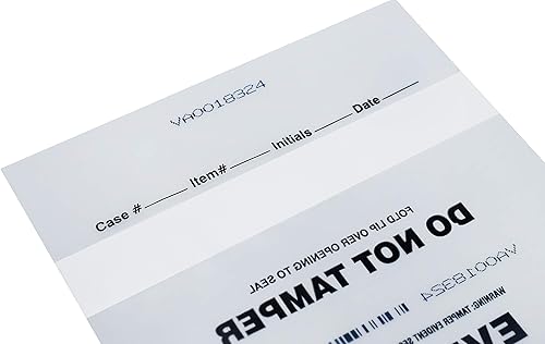 Miniatura 2 de SECUR-PAK Paquete de 100 bolsas de prueba, 6 x 9 pulgadas, bolsas de alta calidad, resistentes a manipulaciones, carcasa de sellado plegable,