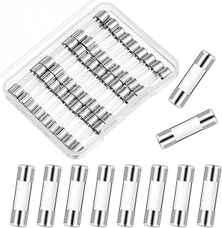 40 Pieces Replacement Fuses for Christmas Lights C9, C7 and G40 Fast-Blow Glass Fuse 5 Amp 110/ 125V TS-C7 Glass Fuses Fast Acting Cartridge Fuse Quick Blow Glass Tube Fuse 0.2 x 0.78 Inch (5 x 20 mm)
