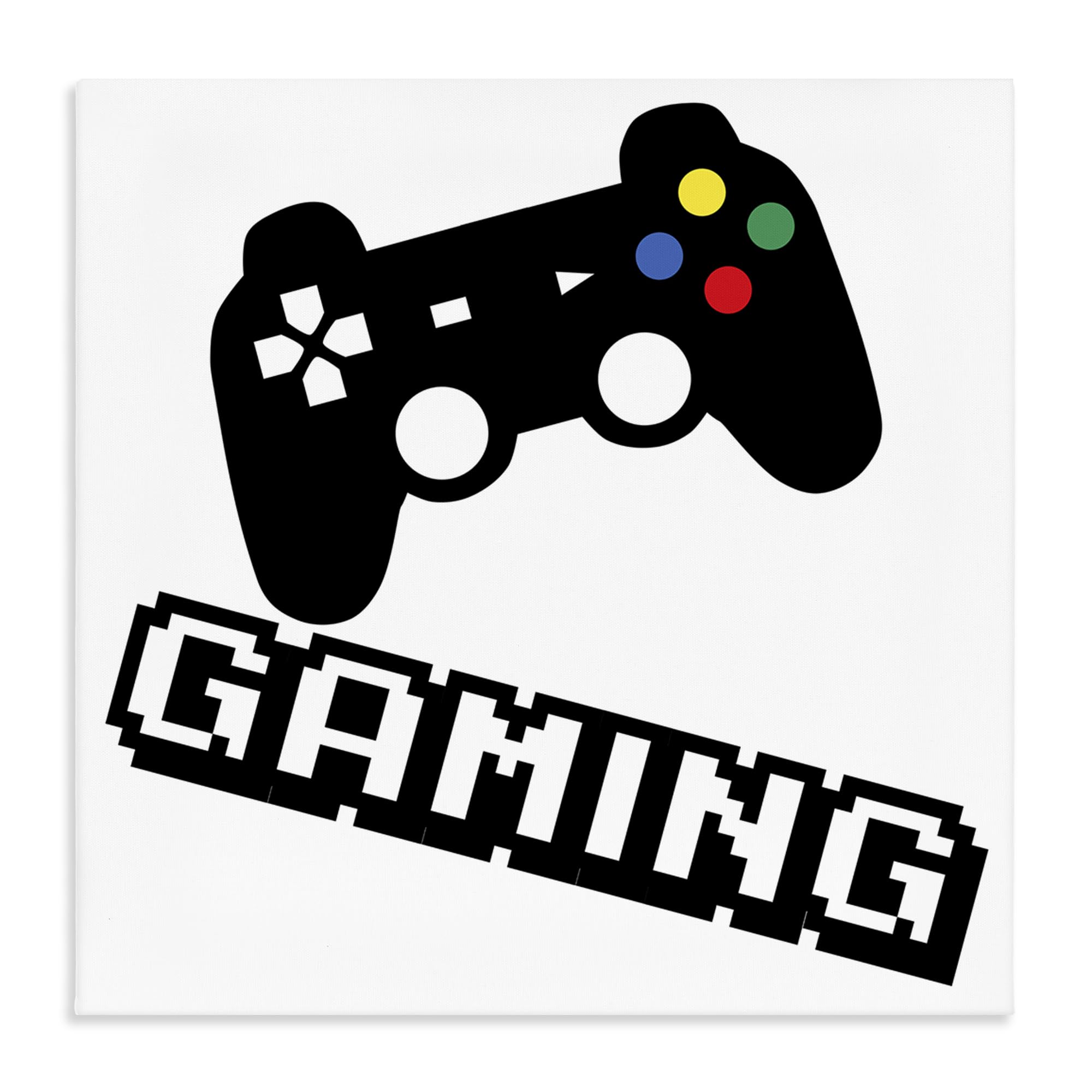 Stupell Industries 'Playful Pixel Gaming', Canvas Art, 30 x 30 Inches, Easy to Hang and Sturdy, Made in USA, by Marcus Prime