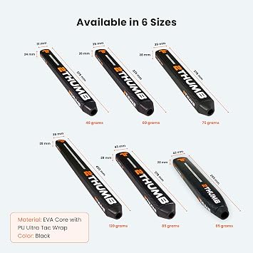 OG Taper & Non-Taper Lite 43 Golf Putter Grip | Professional Golf Grips with Soft & Flat Surface Texture Control | Lightweight and Comfortable Grip Handling Golf Club Grips
