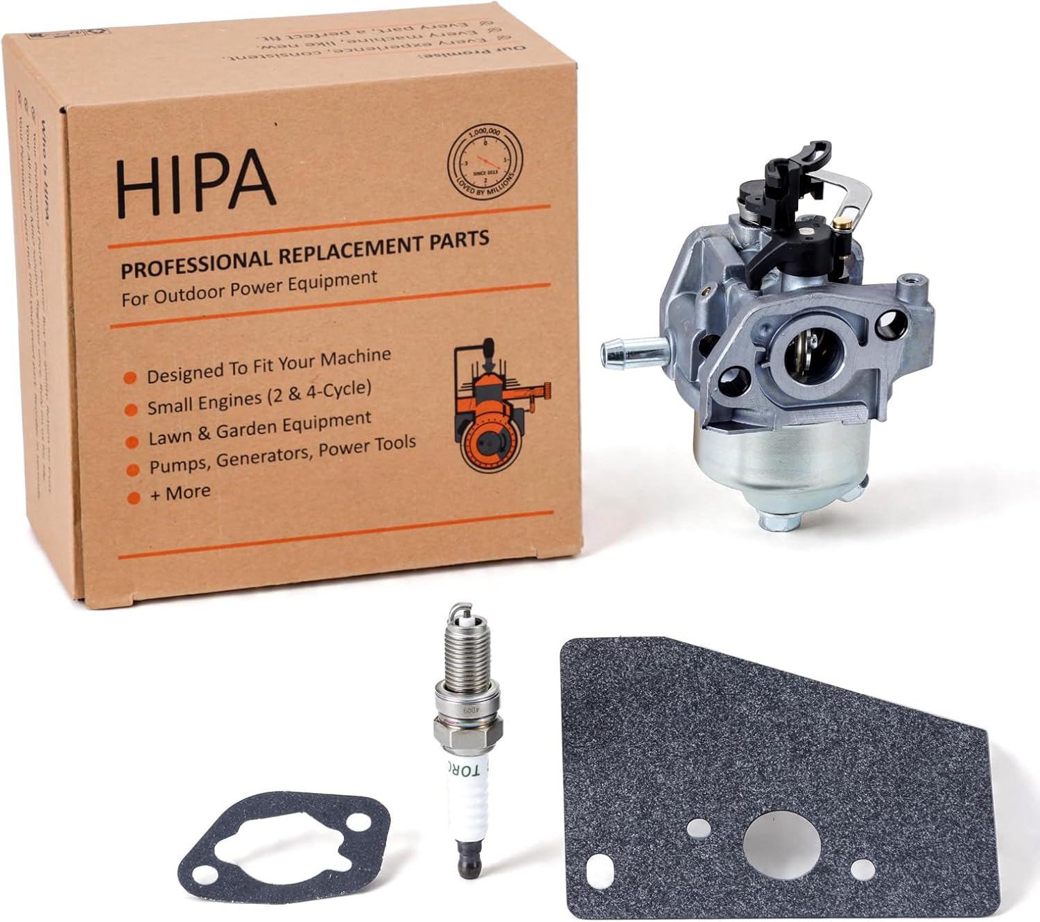 Hipa XT675 Auto Choke Carburetor Replace 14 853 55-S for Kohler XT650 XT675 Toro 20371 149CC Auto Choke Carb Engine Lawn Mower With Spark Plug Mounting Gasket