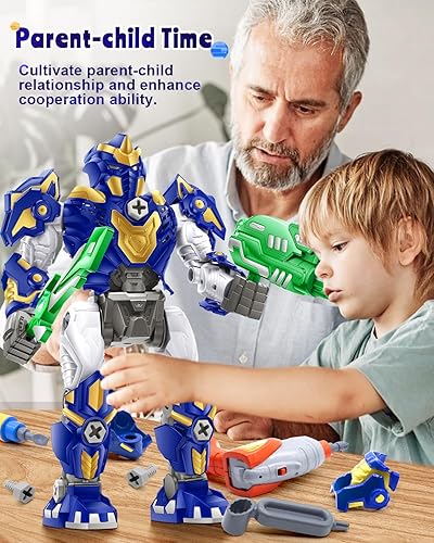 Miniatura 6 de HUUKE Juguetes educativos STEM, juguetes de construcción para niños de 3 a 10 años de edad, juguetes desmontables con luces y sonidos, juguetes