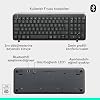 Logitech K250 Wireless Full Size Compact Bluetooth Turkish Q Keyboard, Black