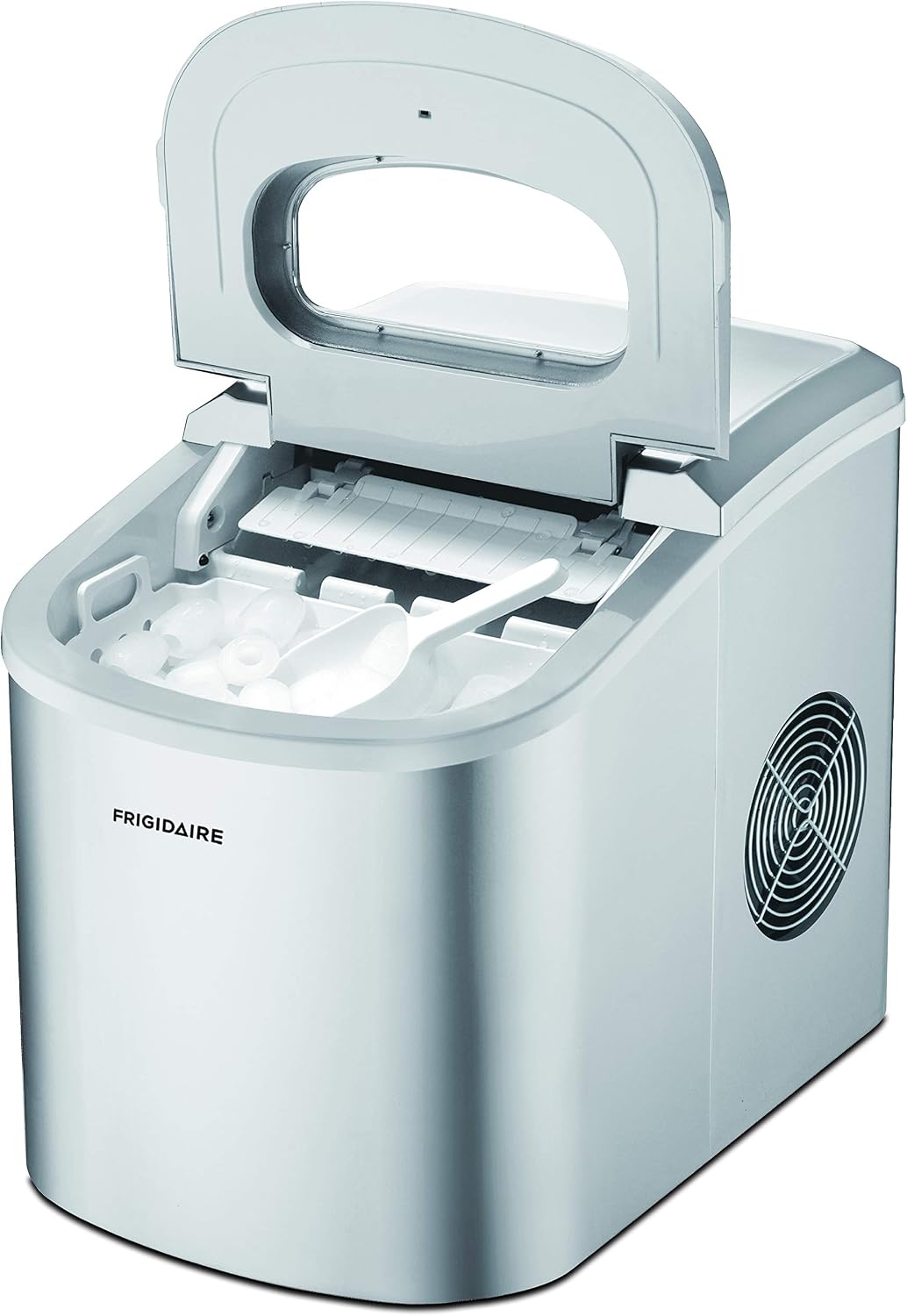 Frigidaire EFIC102 Counter Top Ice Maker, Silver, 26lb per day