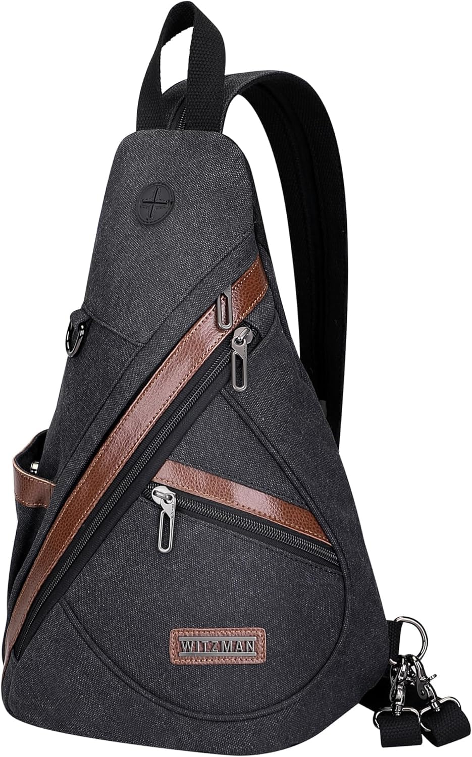 WITZMAN Sac Bandoulière Homme En Toile Vintage Convertible Sac À Dos