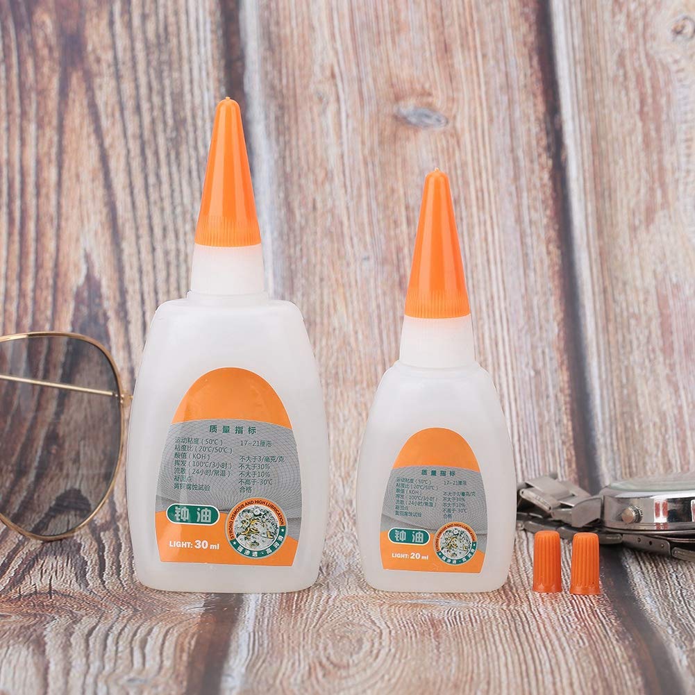 Shanrya Watch Oil, Cleaning Repair Tool Lubricant Watch Tool 20ml + 30ml Clock Oil, Clock Wristwatch for Everyday Users for Clocks