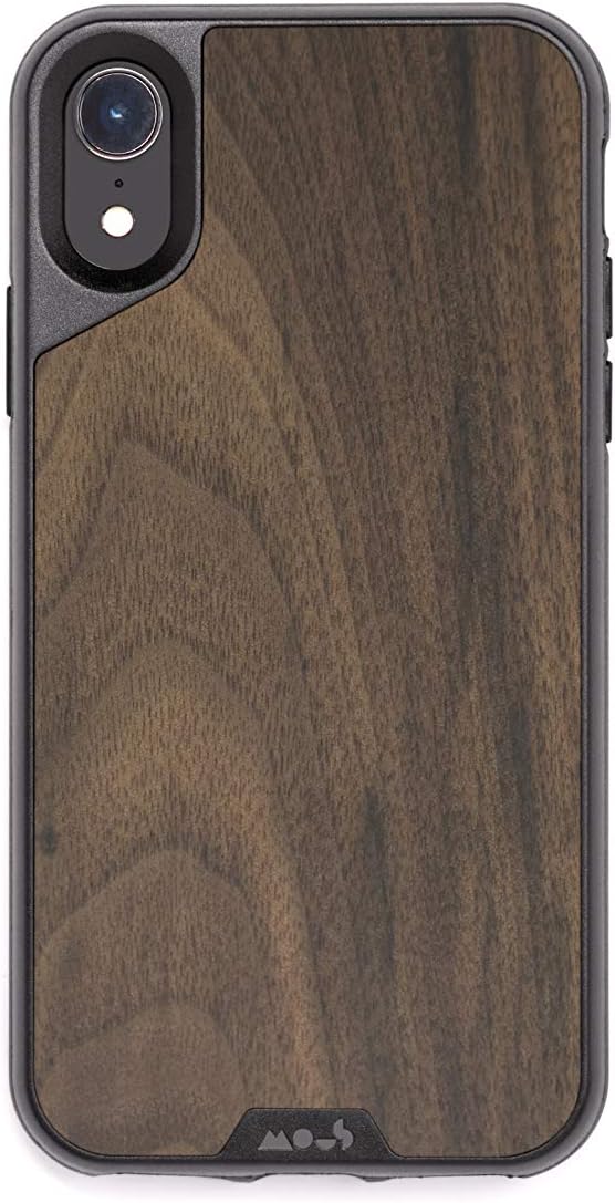 Mous - Protective Case for iPhone XR - Limitless 2.0 - Walnut - Screen Protector Included