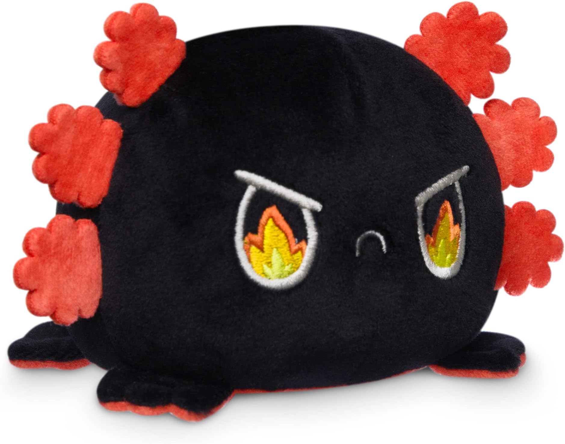 The Original Reversible Axolotl Plushie - Fire Eyes - Cute Sensory Fidget Stuffed Animals That Show Your Mood