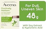 Aveeno Positively Radiant Gel Moisturizer - Dry Skin Lotion - Daily Face & Neck Cream - Hyaluronic Acid & Soy - 45 grams