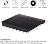 External CD DVD Drive, USB 3.0 Portable Slim CD DVD Drive Player Burner Writer Reader Rewriter, Optical Disc Drive for PC, Laptop and Desktop, Windows 7/8/10/11/XP/Mac OS