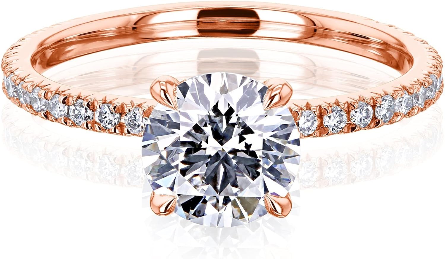 Kobelli 1.3 Carat IGI Round Lab Grown Diamond Wrap Basket Engagement Ring