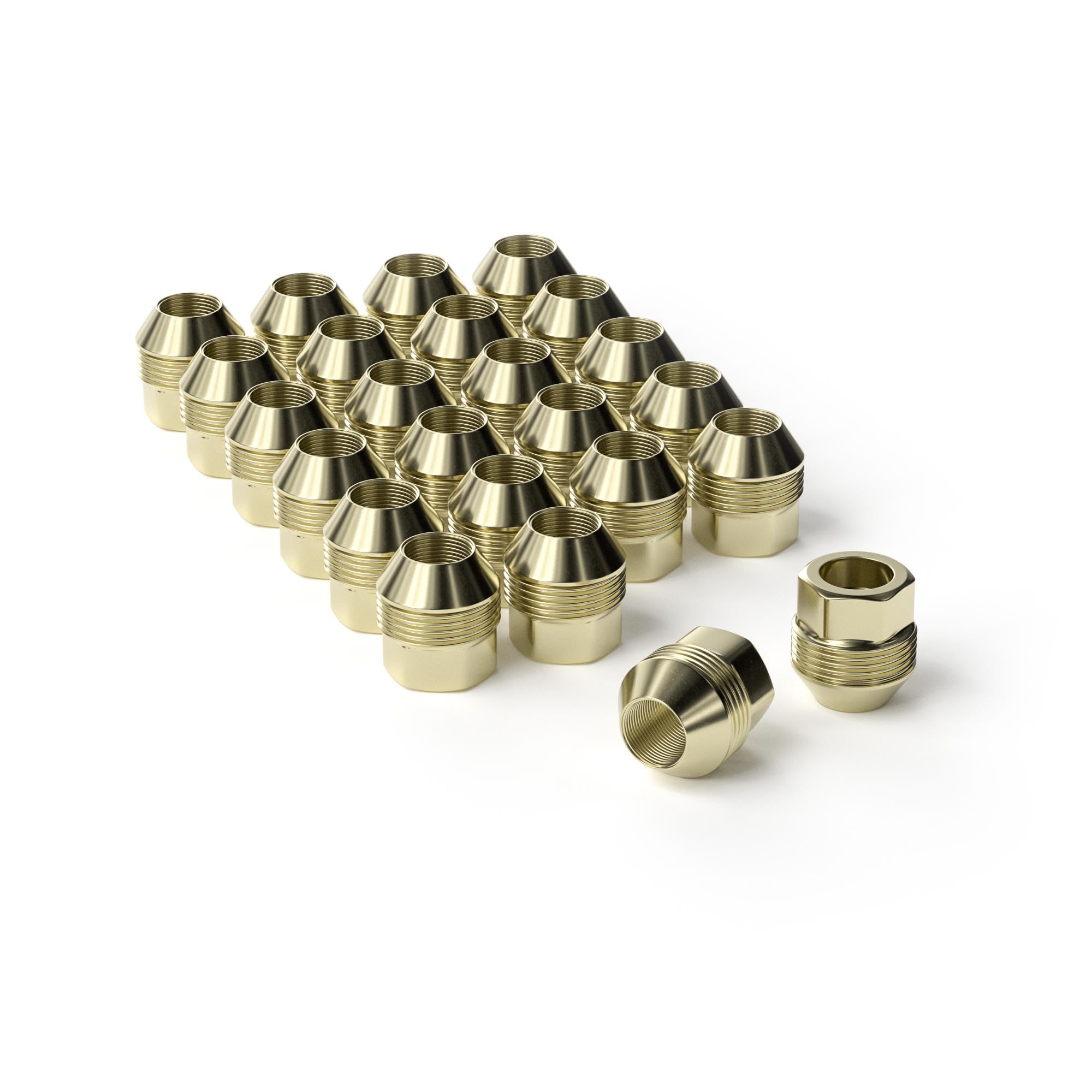 YIZBAP24PCS 14x1.5 OEM Factory Lug Nuts,1.12" Tall Open End Bulge Acorn M14x1.5 Lug Nuts for Silverado Suburban Express Sierra 1500 Avalanche Escalade