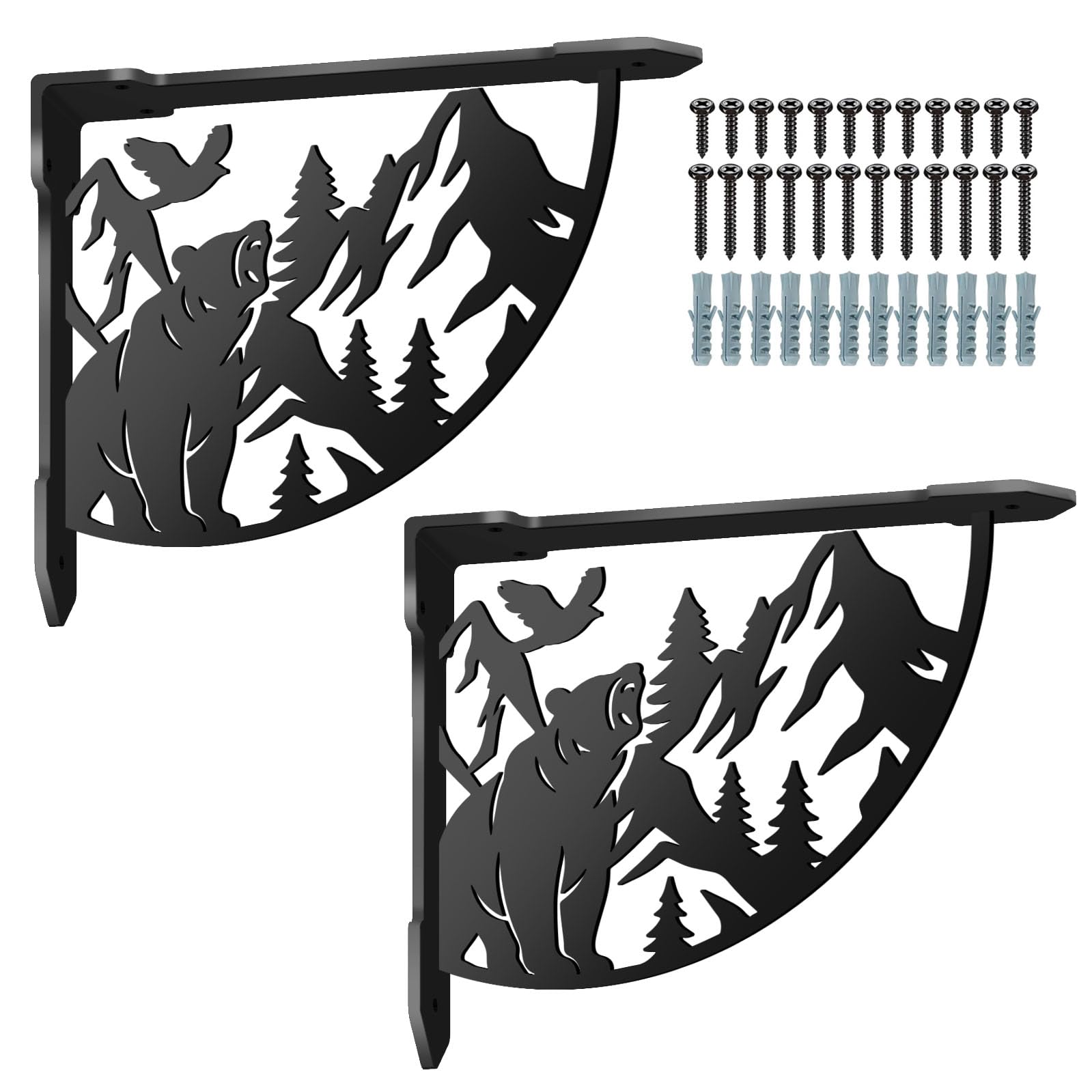 Equerres etageres murales decoration interieur chambre et cuisine