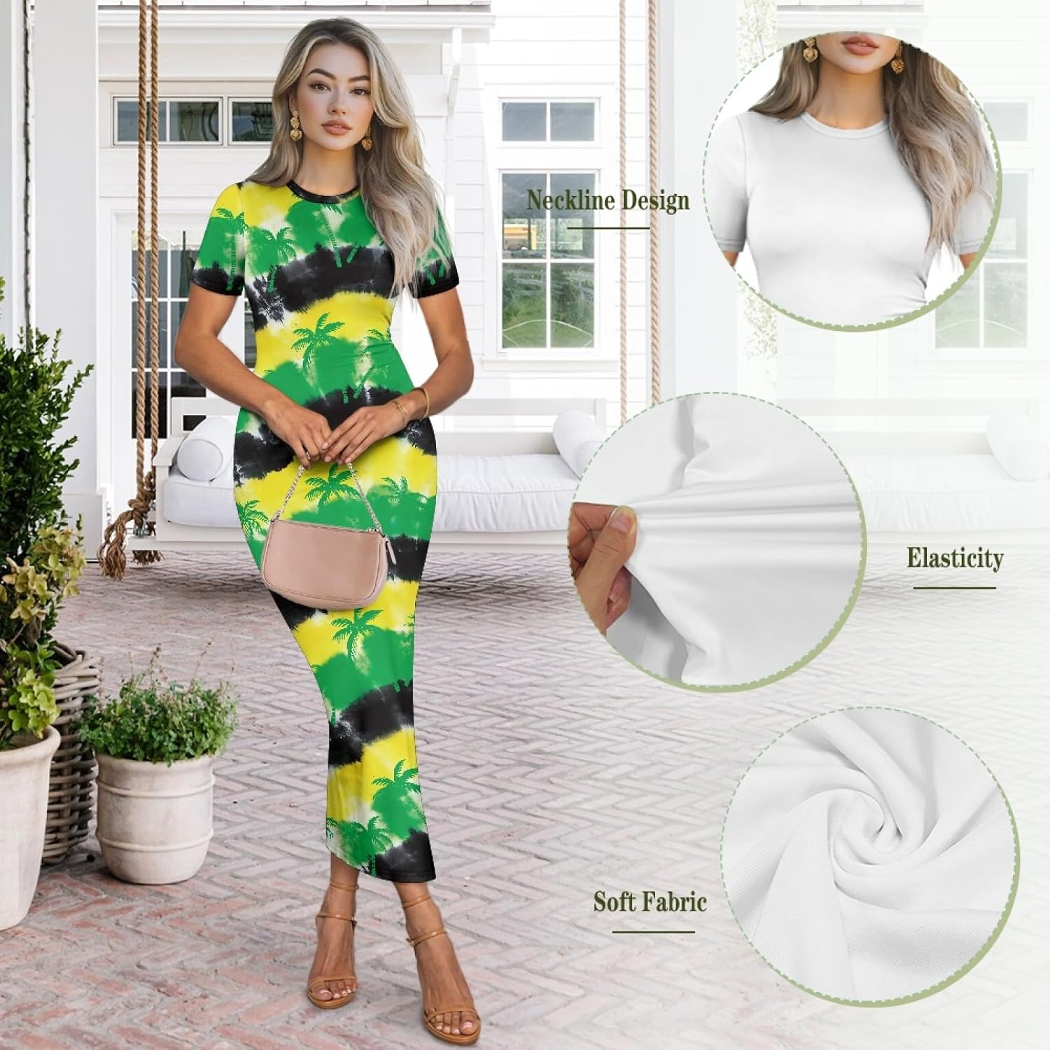 Polynesian Dress for Women Maxi Dresses Puletasi Samoan Womans Summer Dresses Bodycon Plus Size Dress,XS-4XL