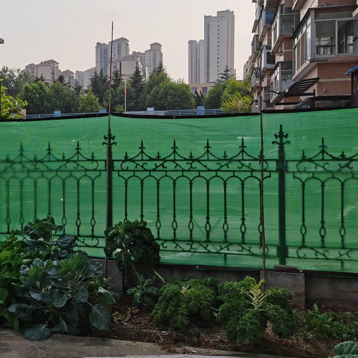 Garden Netting Mesh for Plants Protecting Green Shade Cloth Awning Shelter 75% Sunblock Heat Insulation with Grommets for Balcony Pergola Deck Pet Easy to Install((19.7x29) ft)