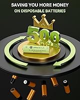 Vista 4 de 1.2v AA Ni-MH Rechargeable Battery, Double A 600mAh 1.2V Rechargeable Battery Pre-Charged, Low Self - Discharge for Outdoor Solar Lights, Lawn