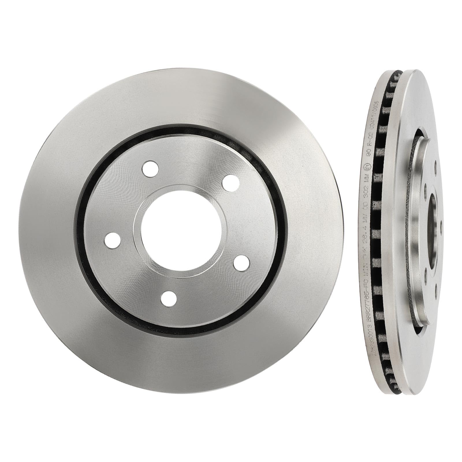 Frankberg Set freni incl. 2x Dischi Freno + 4x Pastiglie dei Freni Anteriore Compatibile con Freemont 345 Grand Voyager V RT Replace# K68093323AB,K68029263AA