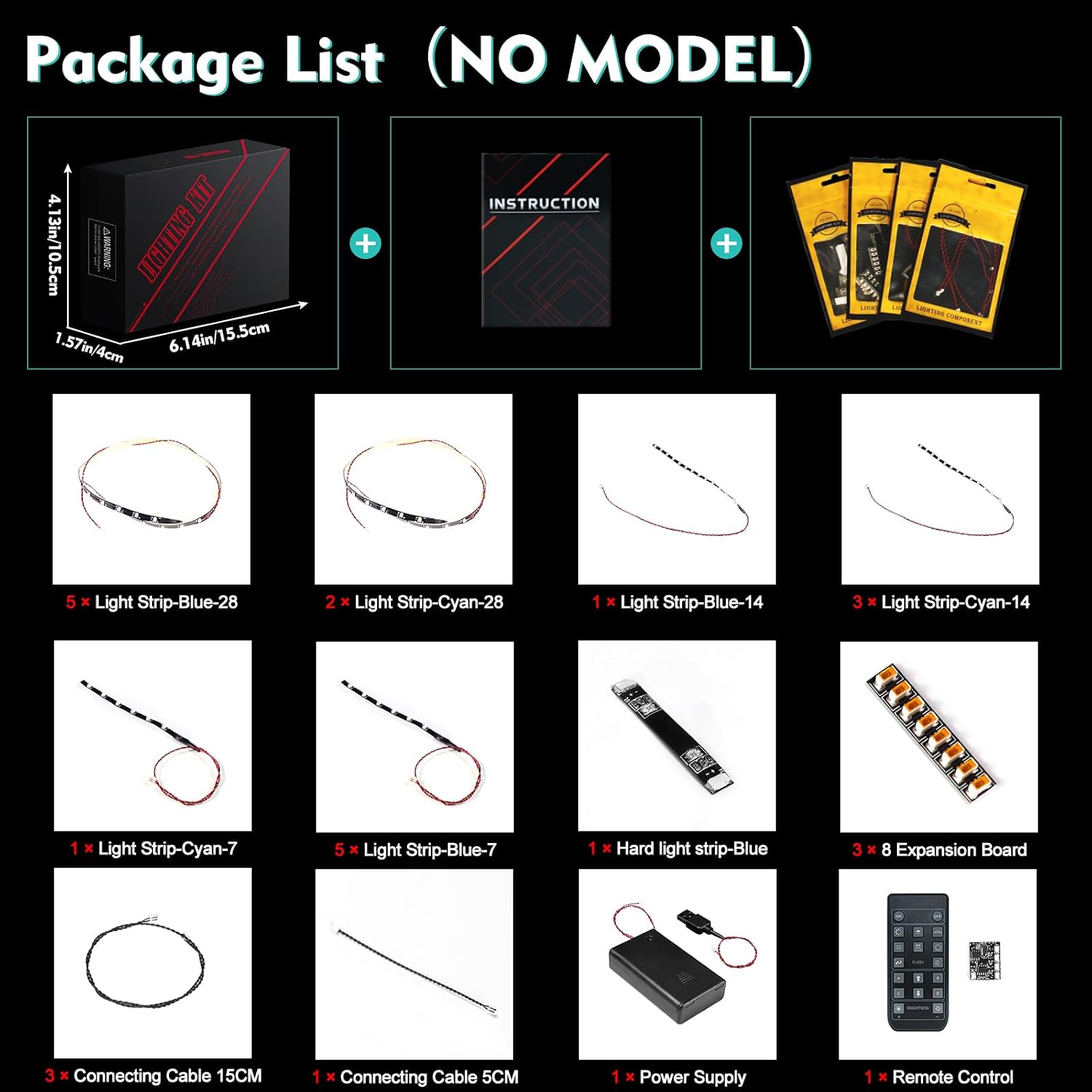 LocoLee Light kit Compatible with Lego 43008 Nike Dunk x - No Model Only Light, LED Lighting Accessories Compatible with Lego 43008 (RC Version)