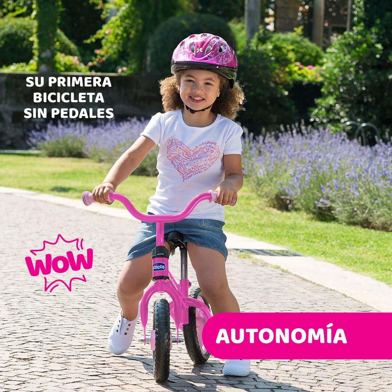 Chicco Bicicleta Niño 2 años, Bicicleta Sin Pedales, 2-5 Años, hasta 25 kg, Bici Sin Pedales, para Aprender a Mantener el Equilibrio, Manillar y Sillín Ajustables, Juguetes, Regalo Niño 2 años, Rosa — view 7