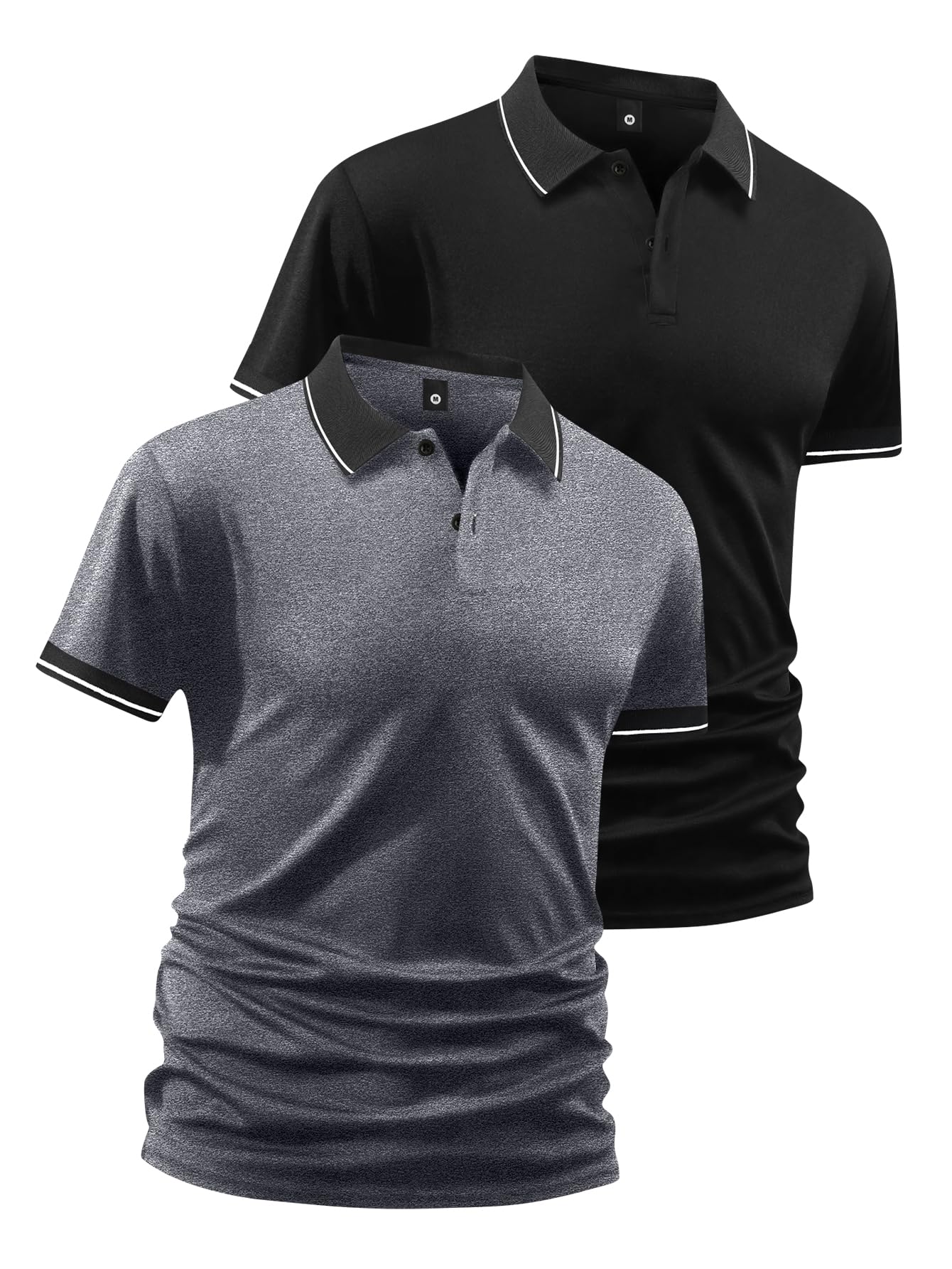 Herren-Poloshirt, kurzärmelig, modisch, lässig, Urlaub, Strand, Sport, athletisch, Laufen, Busine...