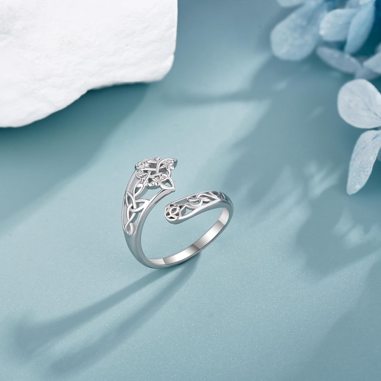 Witches Knot Ring 925 Sterling Silver Nudo de Bruja Original Witch Knot Rings Witchy Jewelry Gifts for Women - Image 3