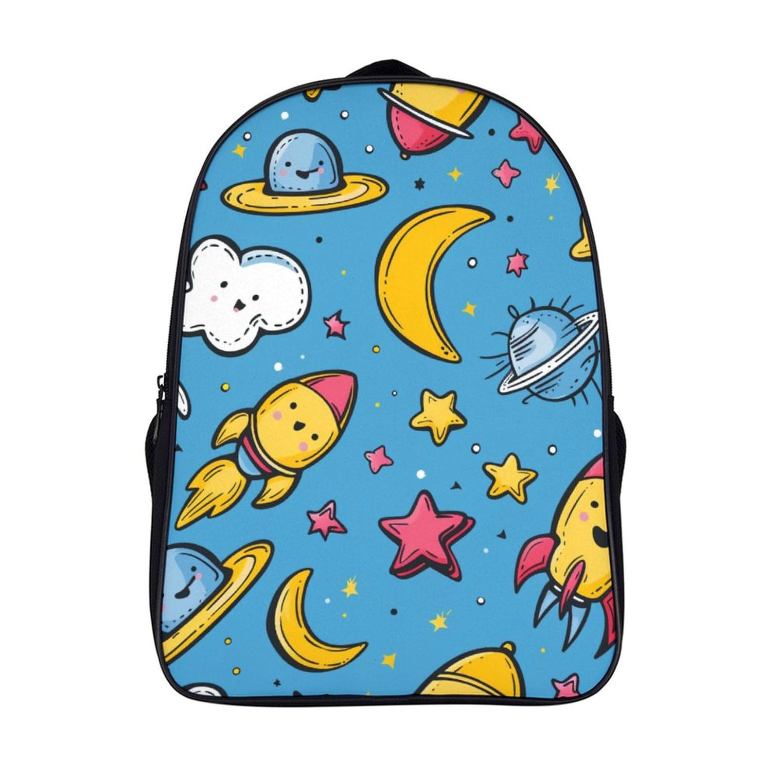 Mochila escolar de cohete con soporte de pecho para evitar dolor de espalda 7