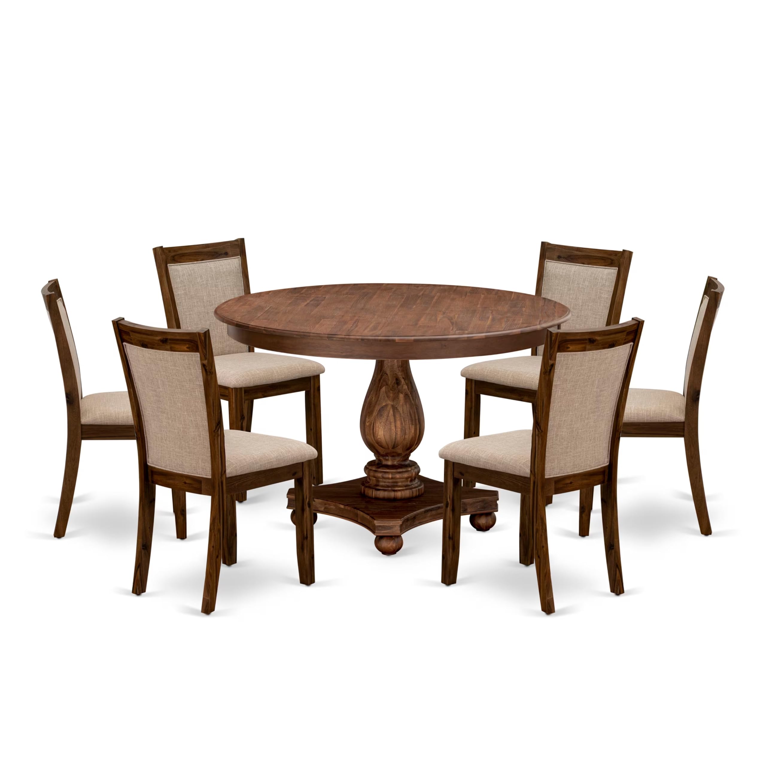 East West Furniture 7-Piece Dining Set