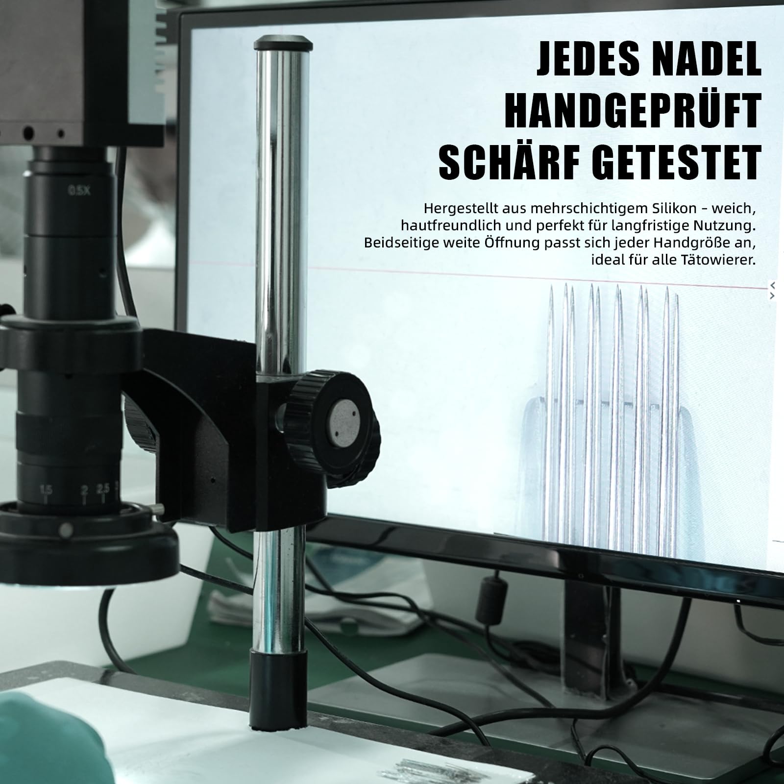 Dragonhawk Tattoo Nadeln 1007RL, 50 Stück Round Liner Präzise Rund Liner | Extra Glatte Gleitfähigkeit, Präzise Rundlinien, Membran-Design, Minimale Vibration Universell Tattoo Maschine