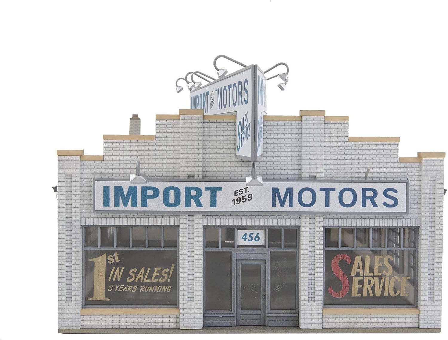 Walthers Cornerstone Import Motors 933-4023 HO Scale Model Railroad - Structure Kit