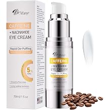 Caffeine Eye Cream - Eye Cream with Caffeine & Niacinamide for Dark Circles and Puffiness, Under Eye Treatment Reduces Puffy Bag & Fine Line, Hydrating & Brightening Eye Area Skin Care for Women & Man