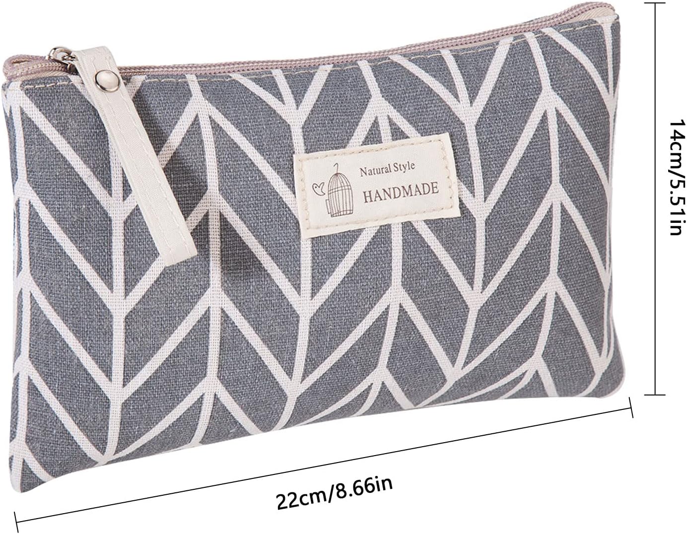 Canvas Cosmetic Bag, 2 PCS Portable Women Purses, Printed Makeup Bag Pouch Multifunctional Travel Toiletry Bag with Zipper for Cosmetics Keys Cards 3 712bGnKvnvL. AC SL1500