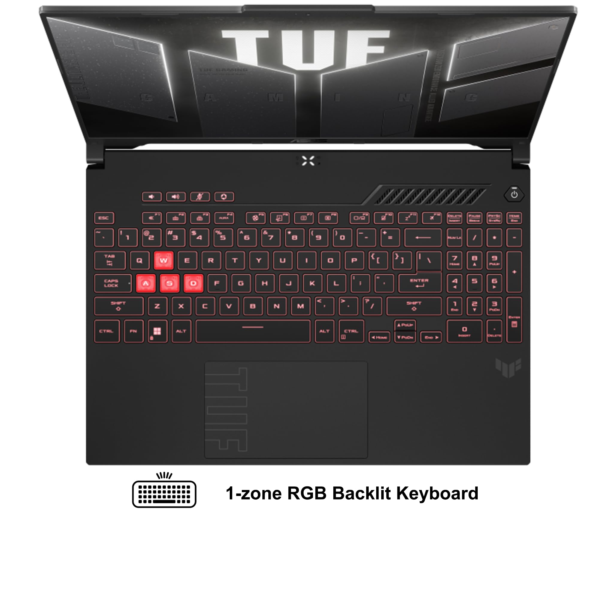 ASUS TUF Gaming A16 Ordinateur portable 16" WUXGA IPS 144 Hz AMD 6 cœurs Ryzen 7 7445HS 32 Go DDR5 1 To SSD NVIDIA GeForce RTX 4050 (jusqu'à 194 AI Tops) Rétroéclairé RVB USB4 Bidirectionnel AI