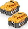 waitley 2 paquetes de batería de repuesto de 20V 6Ah compatible con herramientas Dewalt 20V | Batería de iones de litio compatible con baterías Dewalt 20V DCB200 DCD DCF DCG serie de herramientas inalámbricas, no fabricada por Dewalt 1