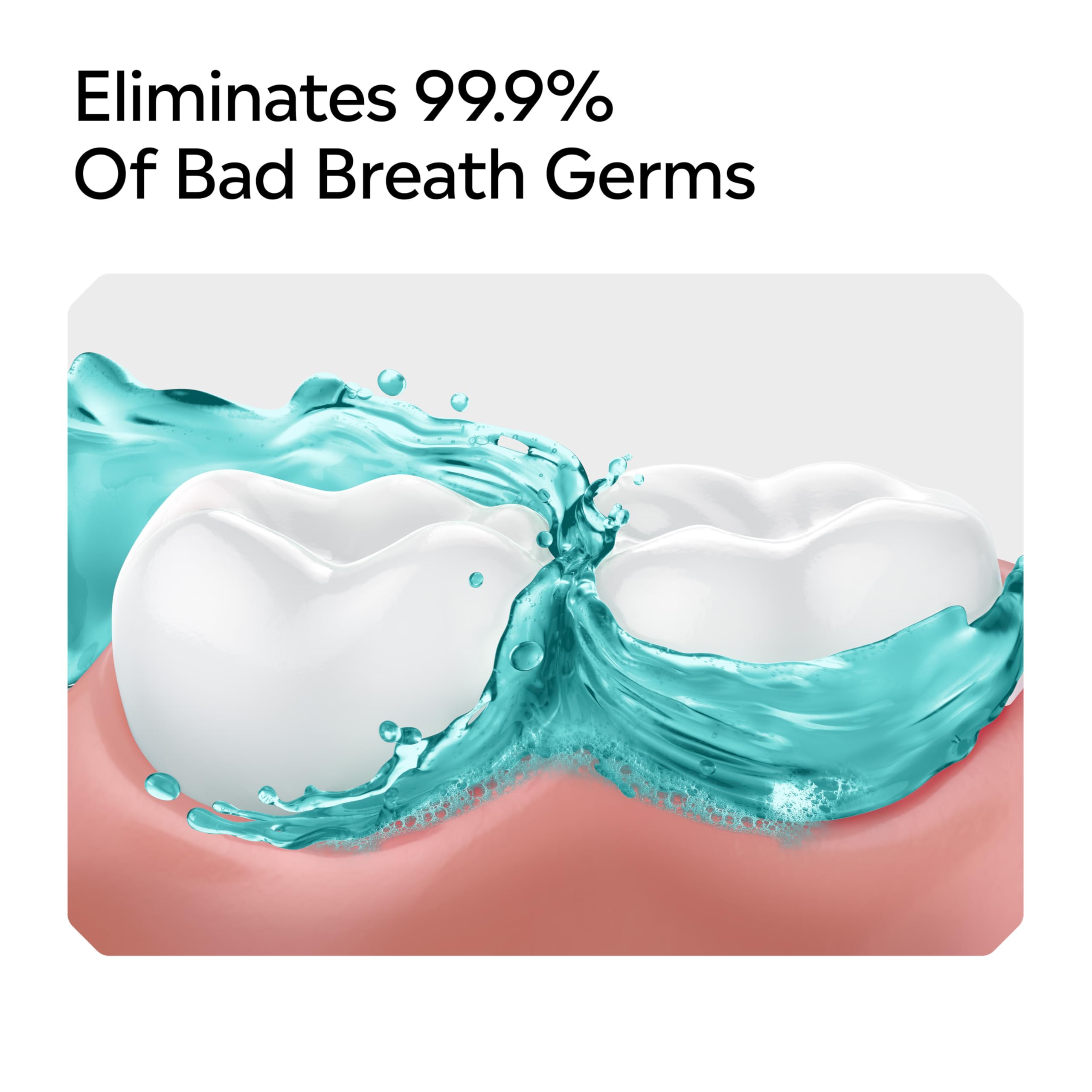 Listerine Cool Mint Antiseptic Mouthwash, Bad Breath, Plaque & Gingivitis, Mint, 1.5 L