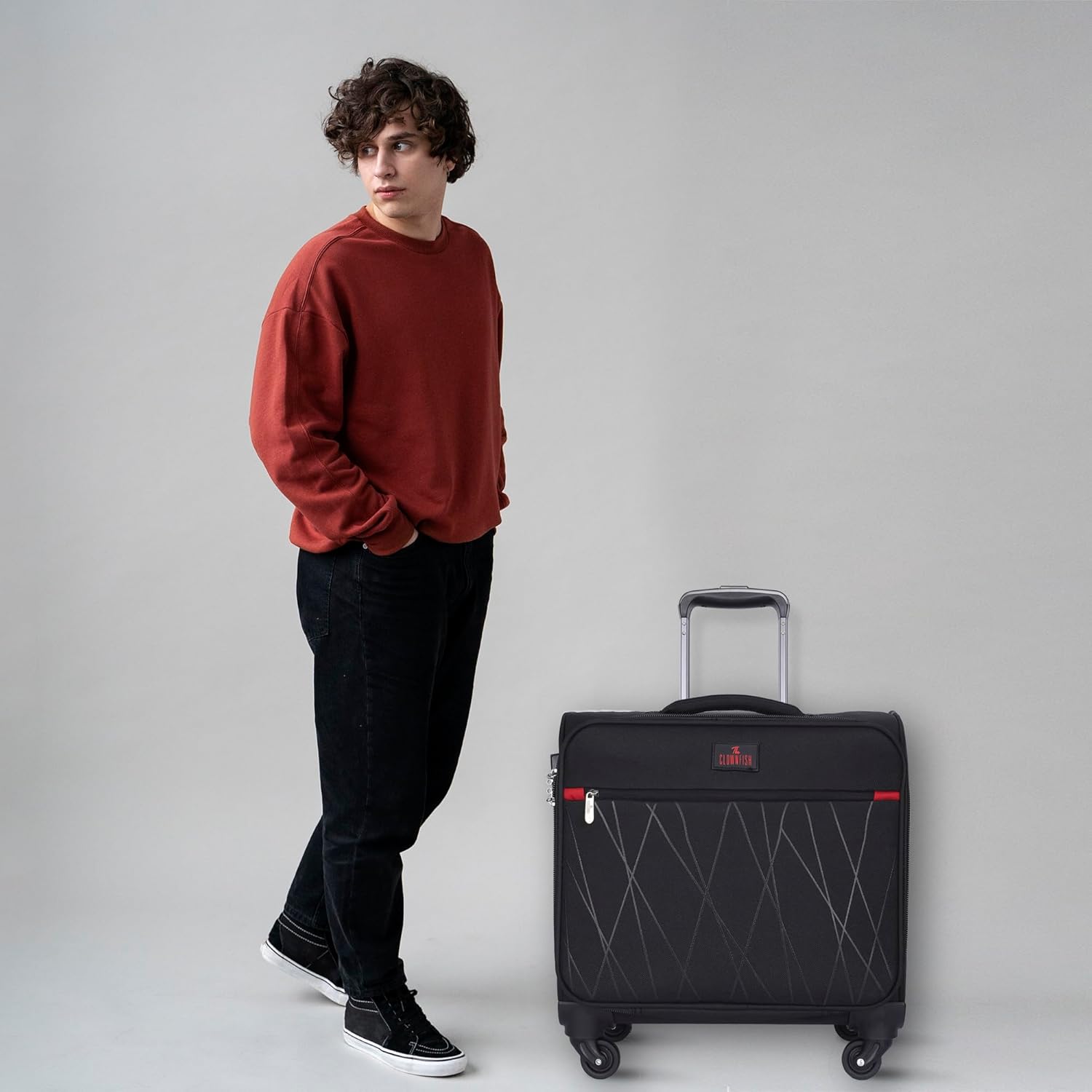 THE CLOWNFISH 'Lock n Roll' Series Overnight Trolley Bag