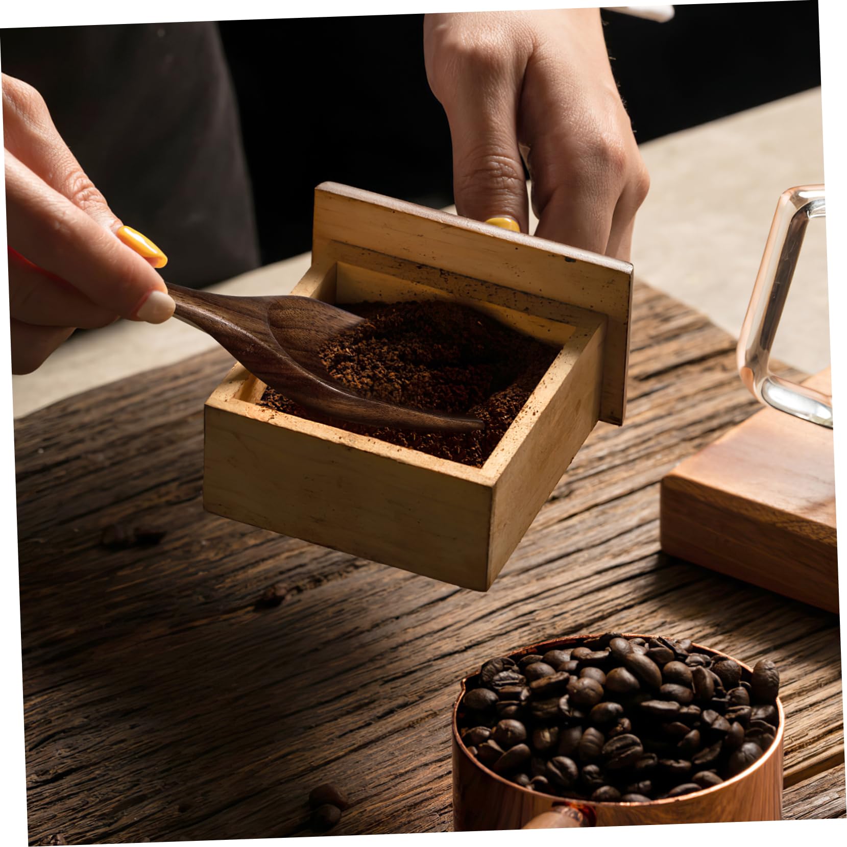 MAGICLULU 4 Pz pala per chicchi di caffè ice cream scoop palettine caffe paletta di farina di ghiaccio chicchi di caffè multiuso Bar matcha cucchiaio multiuso per chicchi di caffè pala da tè