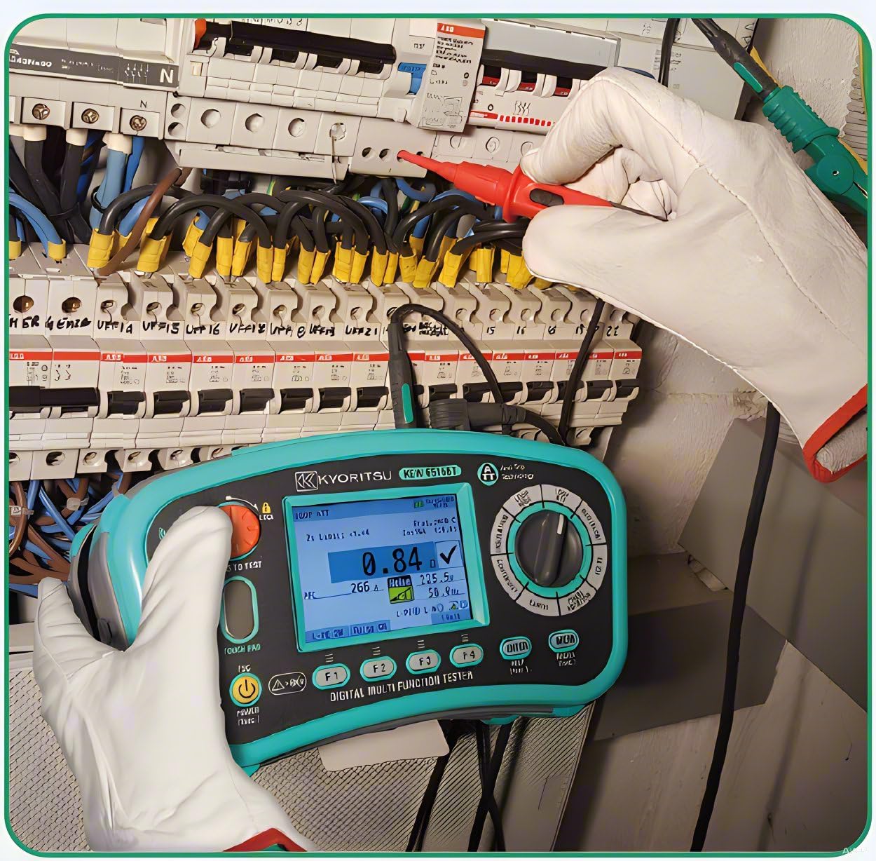 Japan Quality KYORITSU MULTI FUNCTION TESTER KEW 6516 6516BT 12 in 1 LOOP RCD EARTH INSULATION CONTINUITY PHASE ROTATION VOLTS SPD PAT PSC PFC Frequency Testing Functions(6516BT)