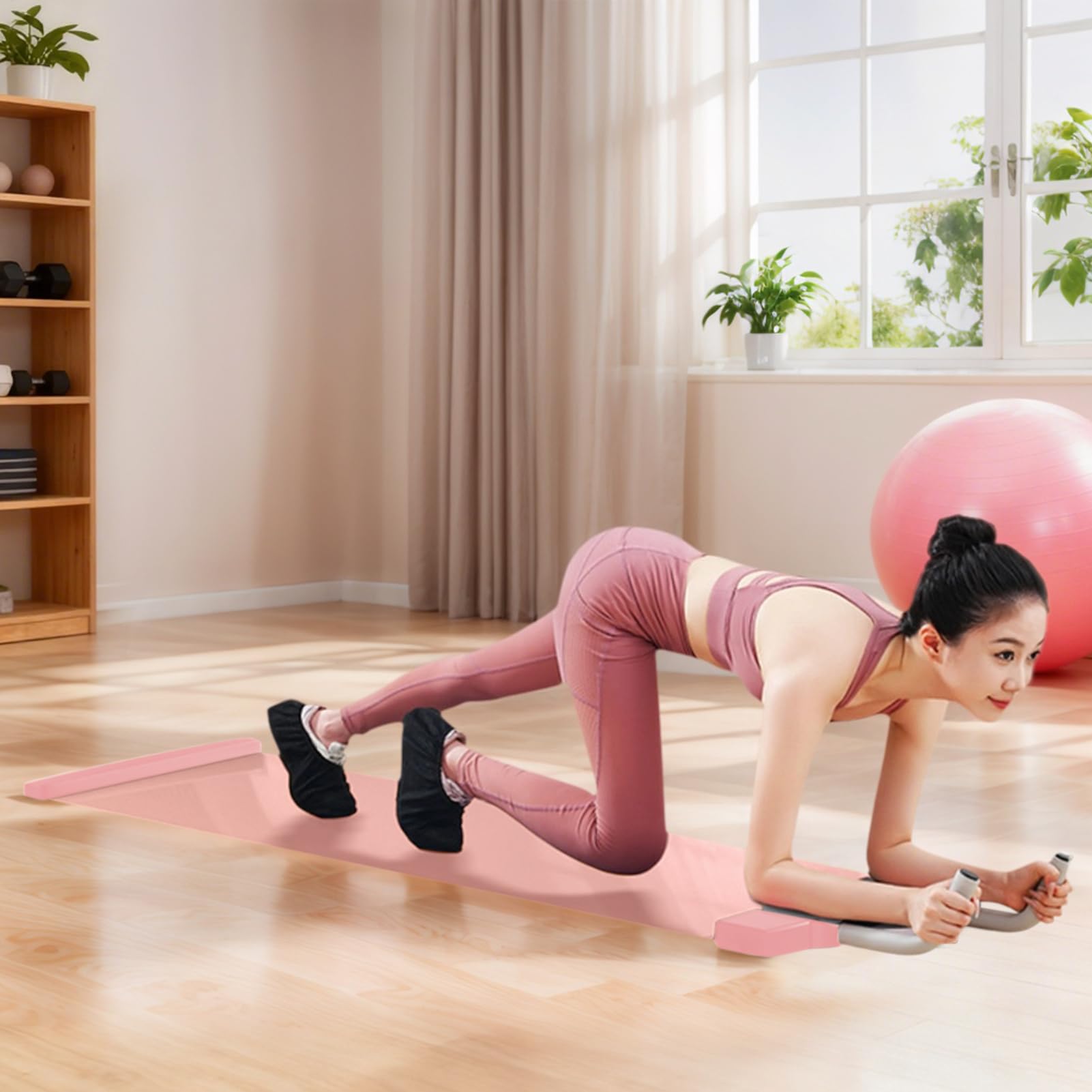 Balance Board – kompaktowy przyrząd treningowy, antypoślizgowa podkładka, mata ślizgowa do ćwiczeń fitness | dla początkujących, entuzjastów oraz przyjaciół na siłowni domowej z ćwiczeniami wewnątrz i