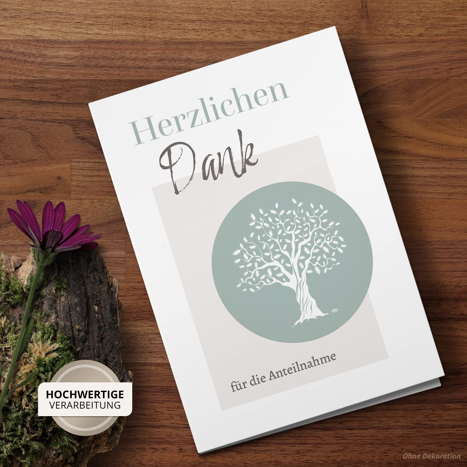 Dankeskarten Für Beerdigung & Beileid: 24 Karten Mit Umschlägen - Personalisierbare Trauerkarten Mit Blumen-Design (Marineblau & Burgunder)