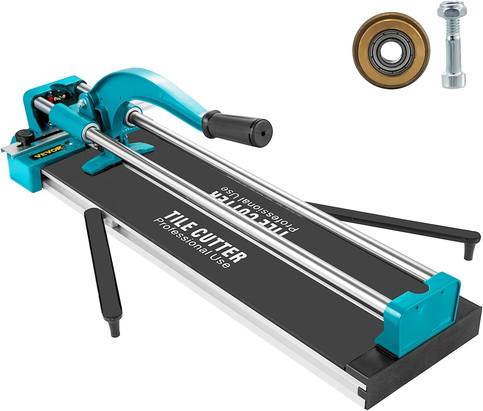 VEVOR Mophorn 24 Inch Manual Tile Cutter Double Rails, Professional Tile Cutter W/Alloy Cutting Wheel for Porcelain and Ceramic Tiles