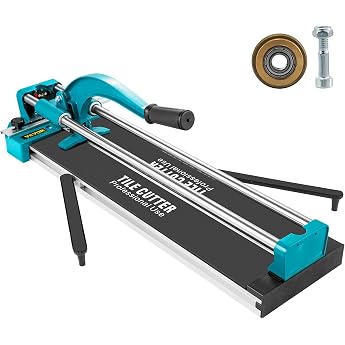 VEVOR 600 mm Tile Cutter Double Rails and Brackets Manual Tile Cutter 3/5 in Cap with Precision Laser Manual Tile Cutter Tools for Precision Cutting 600 mm