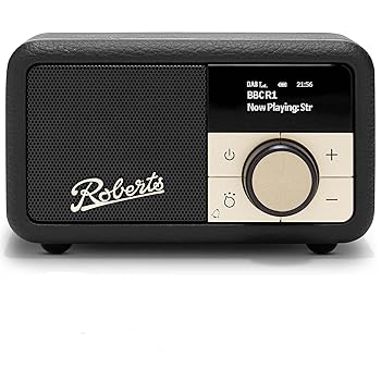 Roberts PETITE2 FM/DAB/DAB+ Portable Radio, Black