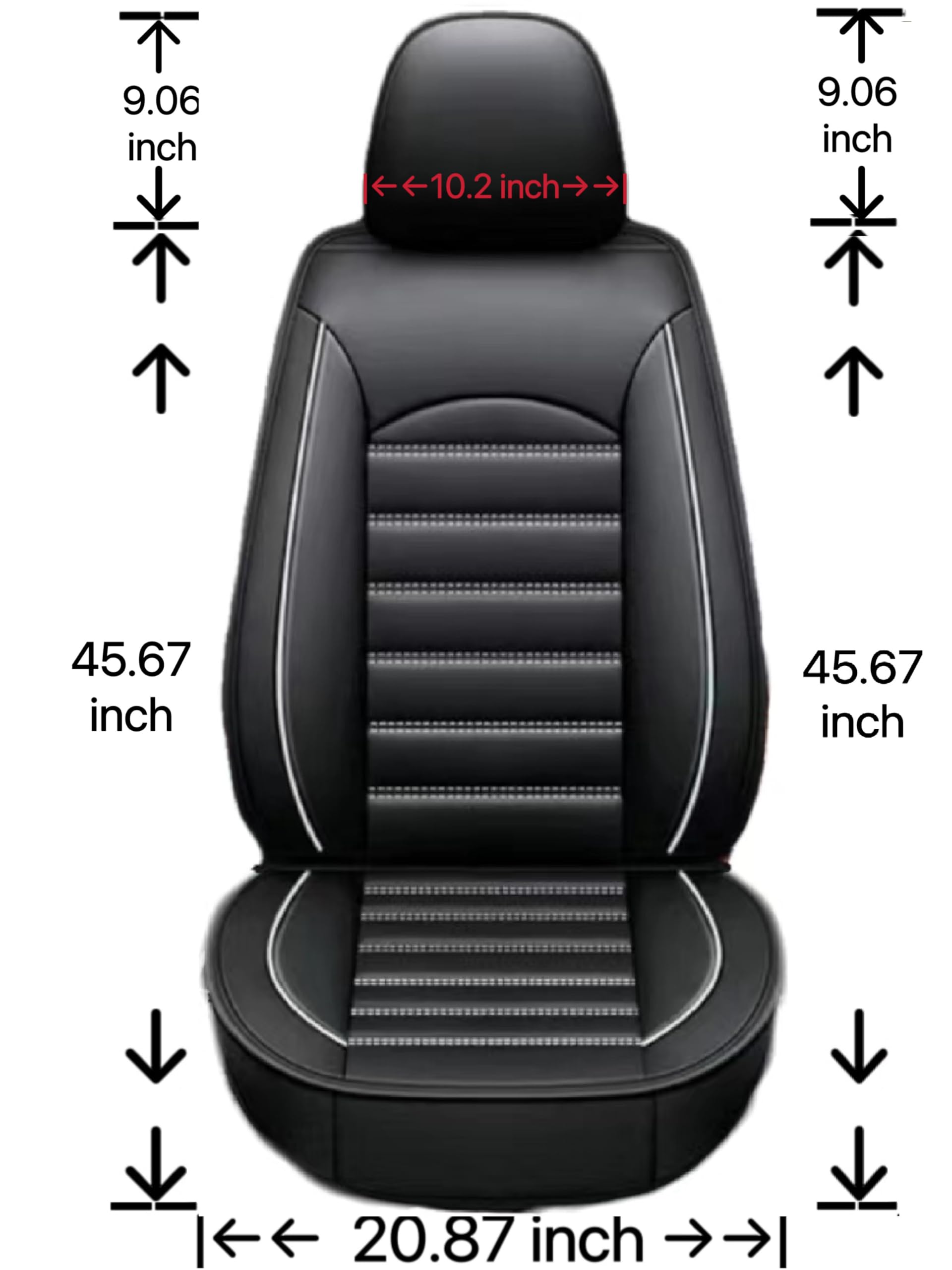 Auto Lederen Stoelhoezen Voor V-W ID.3 ID3 Pro/S/Pure/Pro Performance Id 3 2021-2025, Universele 9 Stuks Volledig Surround Autostoelbeschermer Waterdichte Antislip Interieur Accessoires
