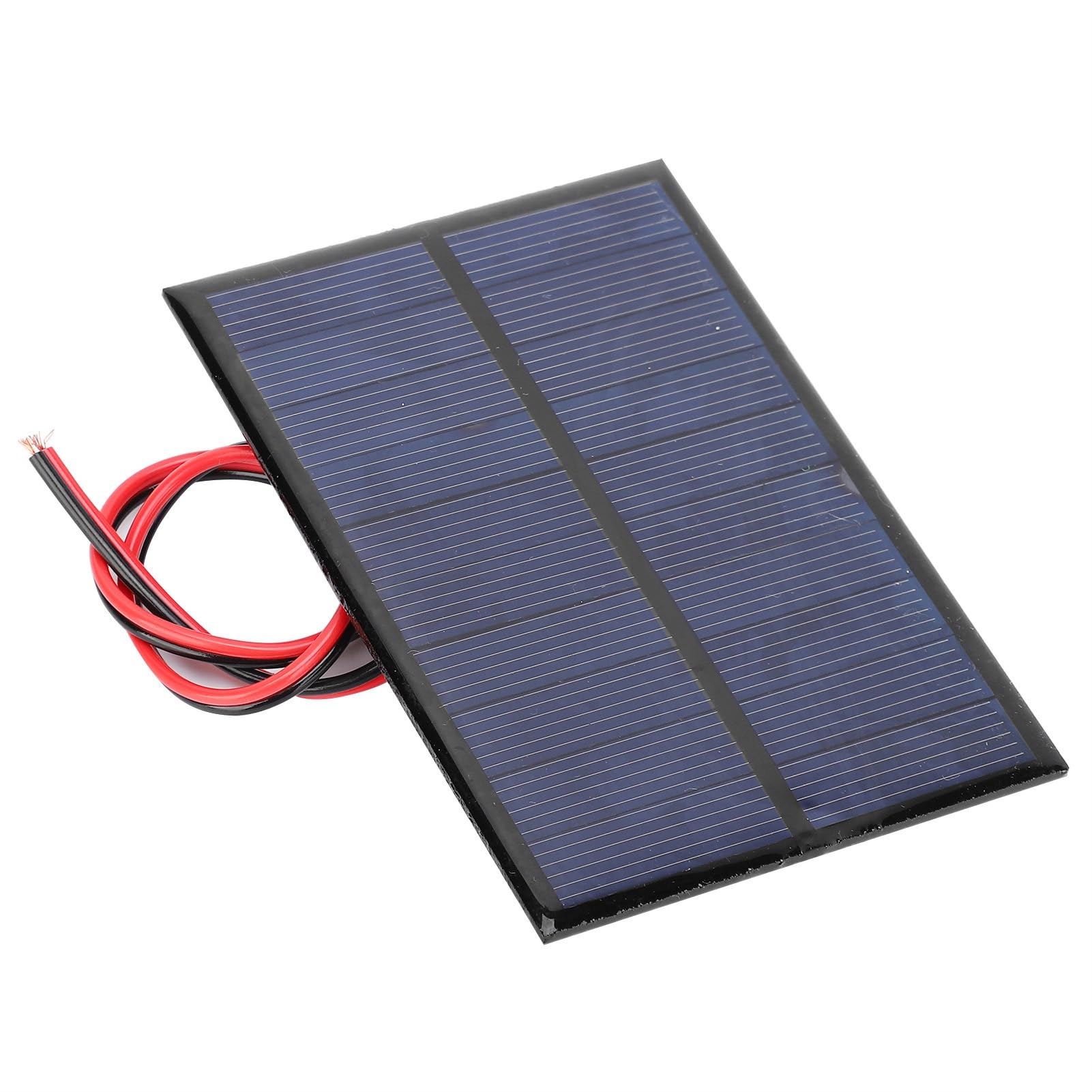 Estink Pannello Solare Portatile, Set da 3 Pezzi Polysilicon 5V 1W 200mA Dimensioni 100x70mm con Cavo Rosso Nero 30cm per Carica Dispositivi Esterni